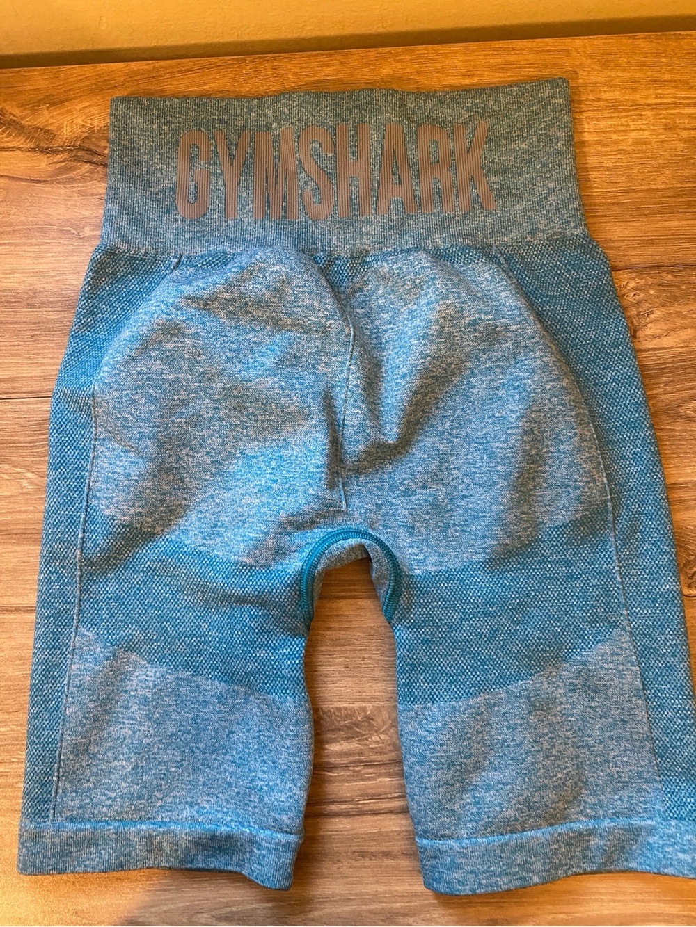 Gymshark Teal Seamless High-Waist Bike Shorts